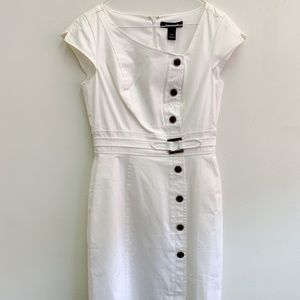 NWT White House Black Market Cotton Twill Dress